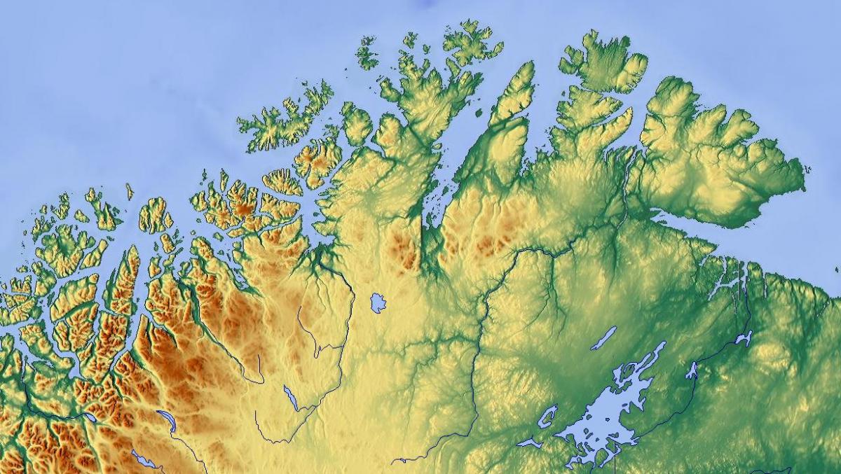 noord-Noorwegen kaart