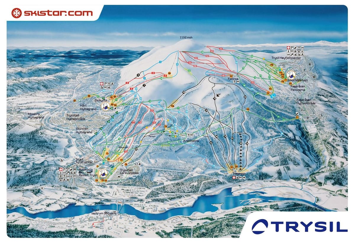 ski Noorwegen kaart