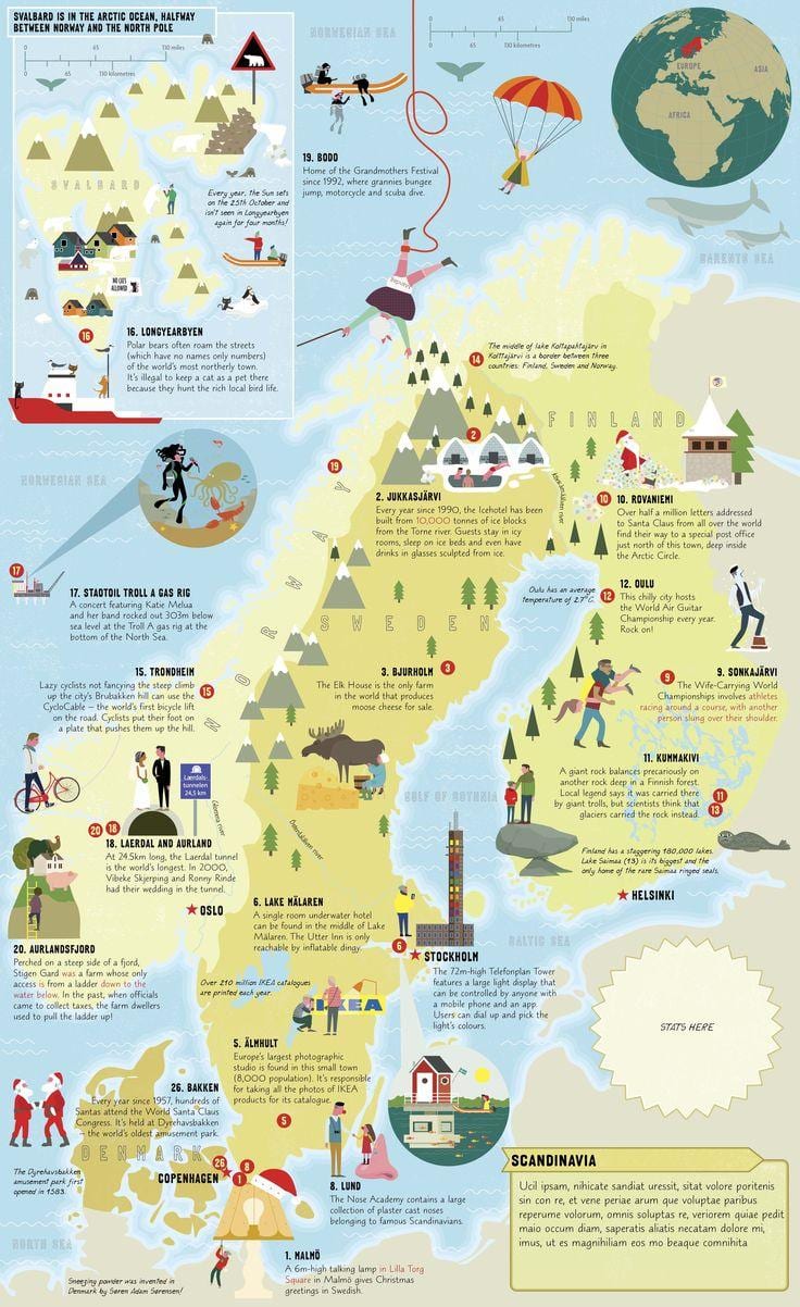 Noorwegen moet zie kaart