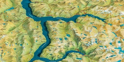 Kaart geiranger Noorwegen