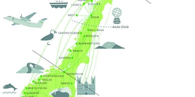 Noorwegen attracties kaart