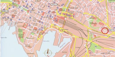 Kaart van oslo Noorwegen centrum