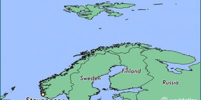 Kaart stavanger Noorwegen